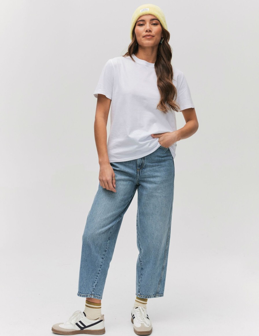 Femme BZB Jeans | Jean Carrot Bleu Moyen