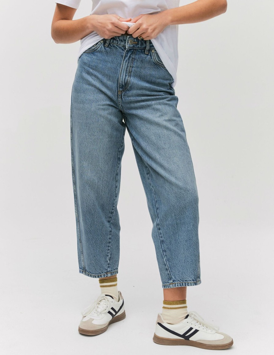 Femme BZB Jeans | Jean Carrot Bleu Moyen