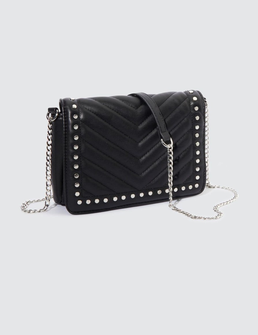 Femme BZB Sac & Pochette | Sac Bandouliere Rock Noir