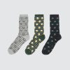 Homme BZB Chaussettes | Lot De 3 Paires De Chaussettes Fantaisie Apero Multicolore