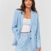 Femme BZB Veste & Blouson | Blazer Uni Bleu Clair