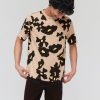 Homme BZB Tee-Shirt | T-Shirt Imprime Fleurs Beige