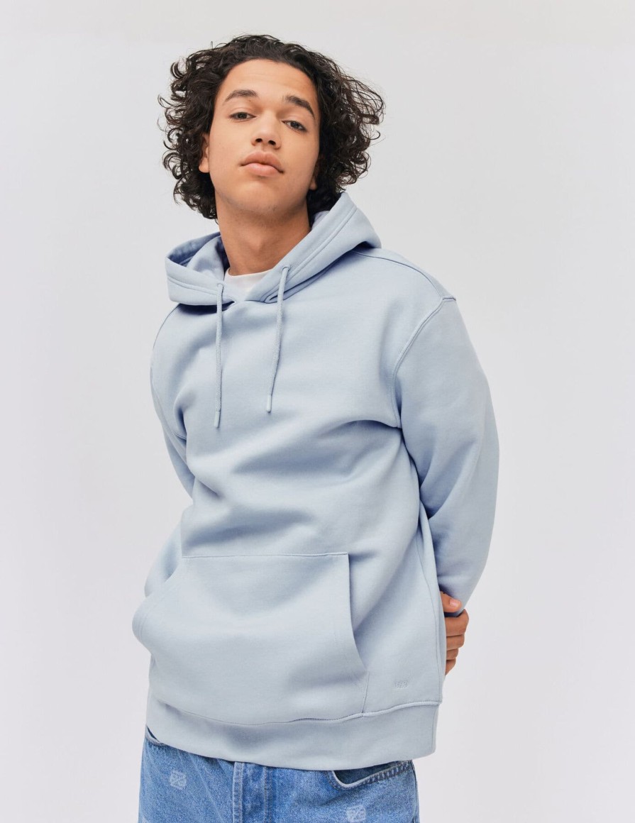 Homme BZB Sweat | Sweat A Capuche Basique Bleu Clair