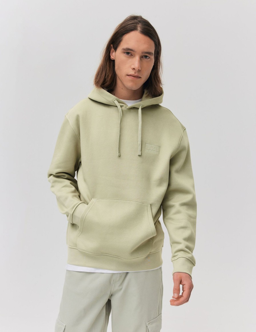 Homme BZB Sweat | Sweat A Capuche Vert Clair