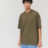 Homme BZB Tee-Shirt | T-Shirt Oversize Vert Kaki