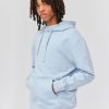 Homme BZB Sweat | Sweat A Capuche Brode Bleu Clair