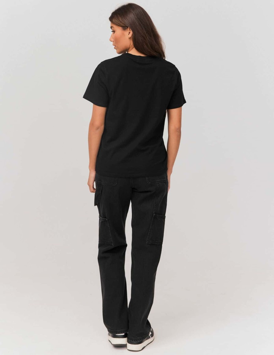 Femme BZB Tee-Shirt & Polo | T-Shirt Imprime Papillon Noir