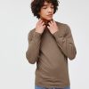 Homme BZB Pull | Pull Col Roule Marron