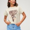 Femme BZB Tee-Shirt & Polo | T-Shirt Licence Nirvana Naturel