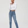 Femme BZB Jeans | Jean Mom Taille Haute Stone