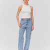 Femme BZB Jeans | Jean Cargo Bleu Clair