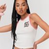 Femme BZB Top & Debardeur | Debardeur En Coton Fantaisie Blanc