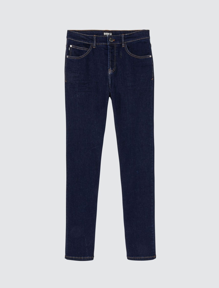 Homme BZB Jeans | Jean Straight Brut Bleu