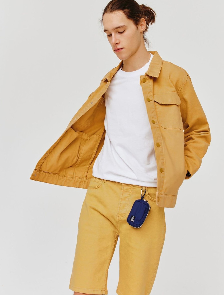 Homme BZB Veste & Blouson | Veste En Jean De Couleur Beige