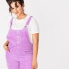 Femme BZB Robe | Combishort Velours Violet Moyen