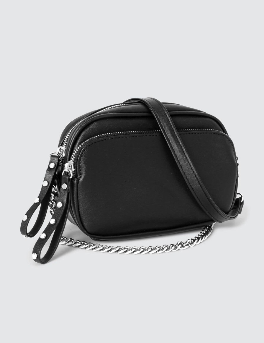 Femme BZB Sac & Pochette | Sac Bandouliere Chaine Noir