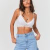 Femme BZB Sous-Vetements & Pyjama | Brassiere Dentelle Blanc