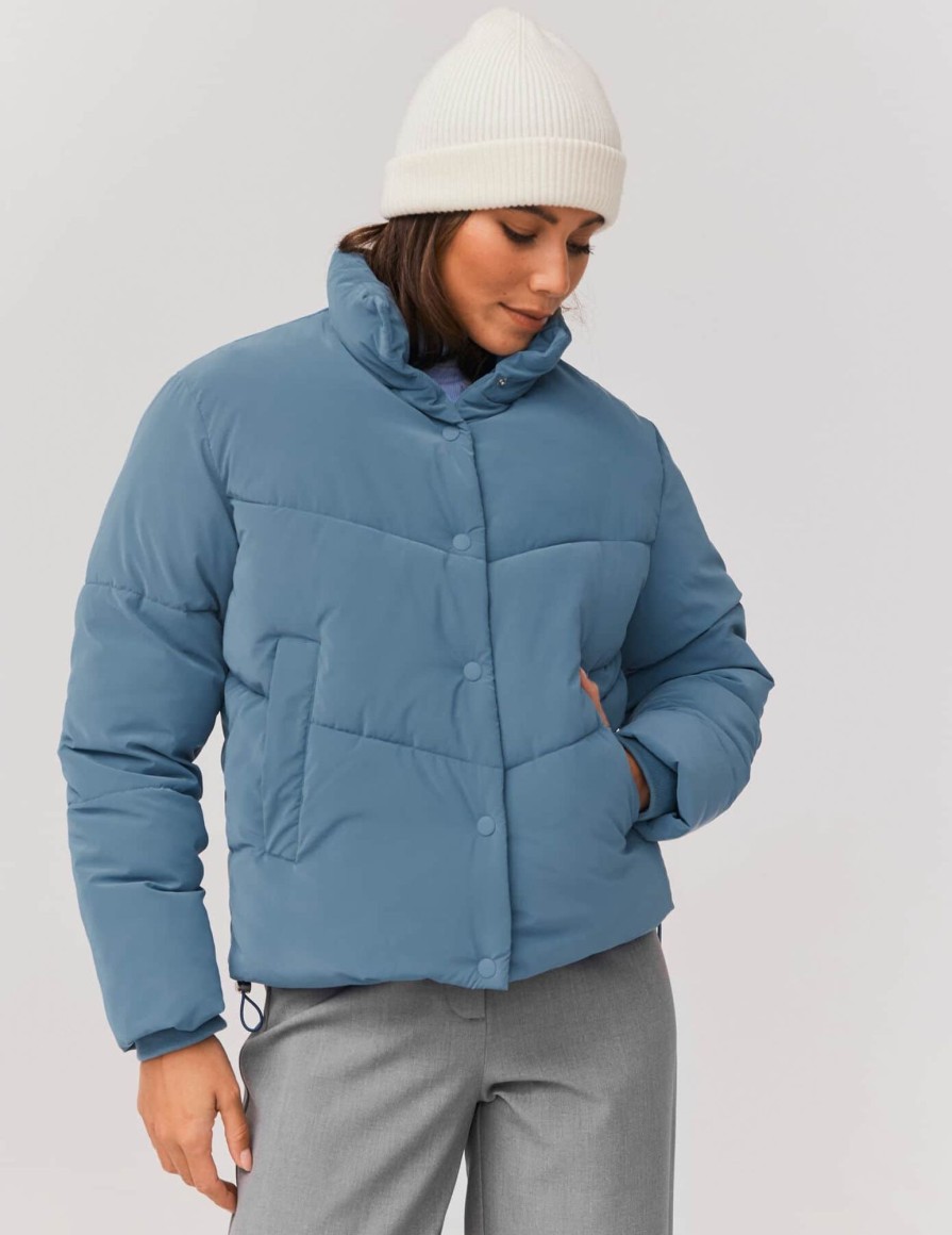 Femme BZB Manteau & Doudoune | Doudoune Unie Bleu