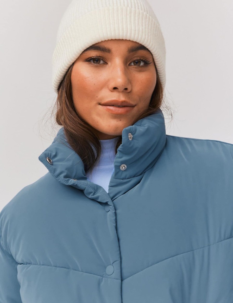 Femme BZB Manteau & Doudoune | Doudoune Unie Bleu