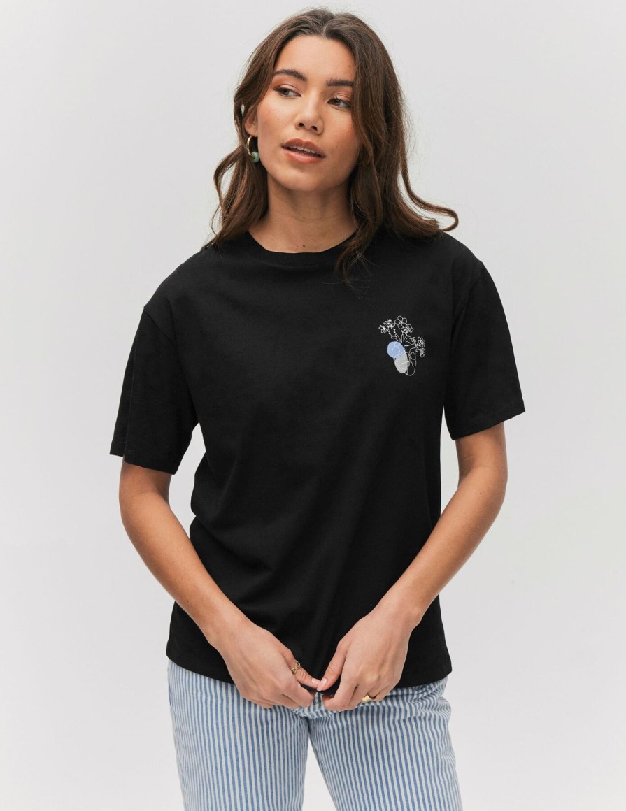 Femme BZB Tee-Shirt & Polo | T-Shirt Imprime Coeur Noir