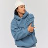 Homme BZB Sweat | Sweat Sherpa A Capuche Bleu