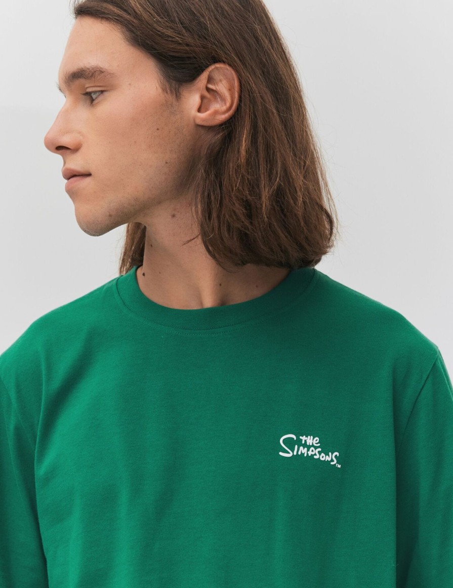 Homme BZB Tee-Shirt | T-Shirt Collab Simpson Vert