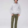 Homme BZB Pantalon | Pantalon Chino Coupe Droite Vert Kaki