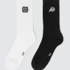 Homme BZB Chaussettes | Lot De 2 Paires De Chaussettes Fantaisies Blanc