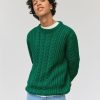 Homme BZB Pull | Pull Torsades Vert