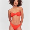 Femme BZB Maillots De Bain | Haut De Maillot De Bain Bustier Rouge