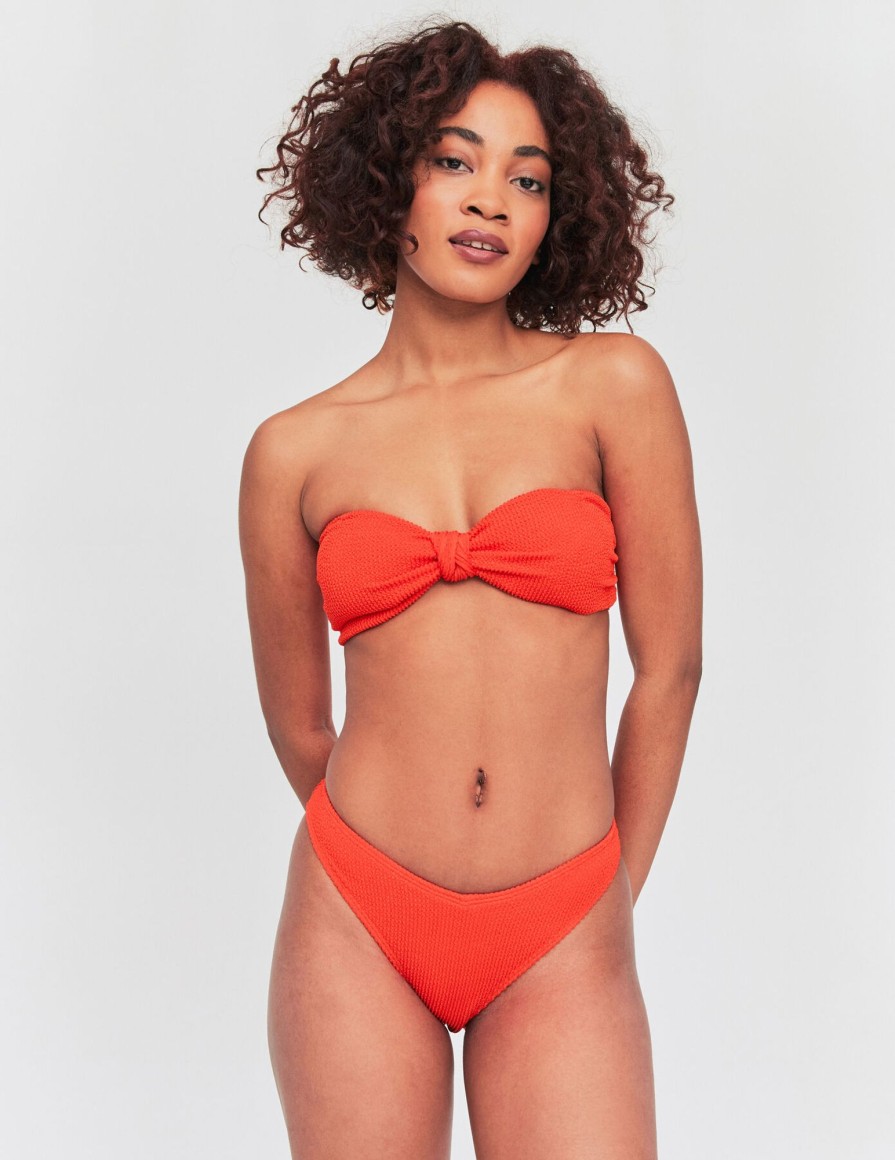 Femme BZB Maillots De Bain | Haut De Maillot De Bain Bustier Rouge