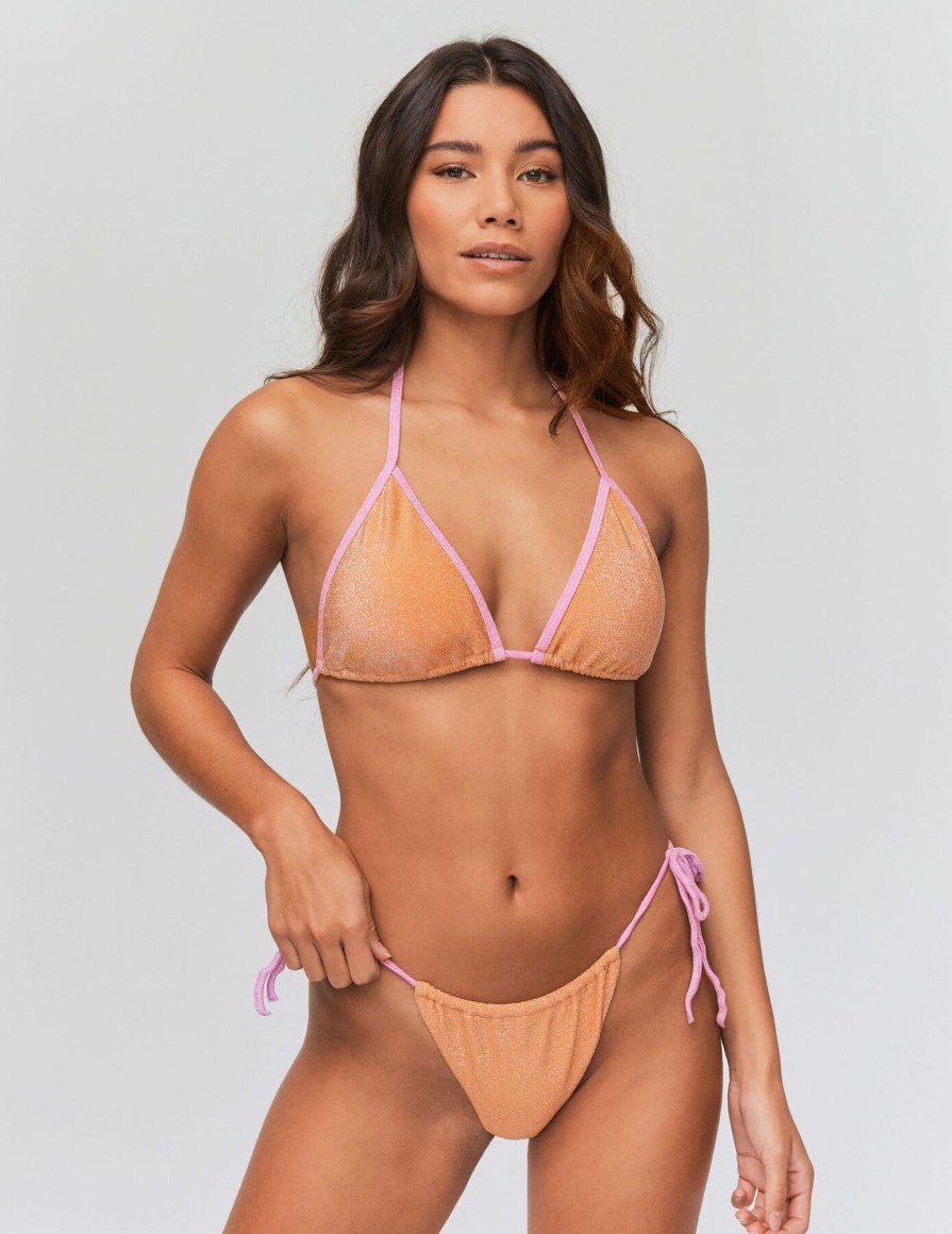 Femme BZB Maillots De Bain | Haut De Maillot De Bain Triangle Las Vegas Orange