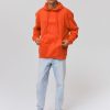 Homme BZB Sweat | Sweat-Shirt Loose Brode Bzb Rouge