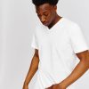 Homme BZB Tee-Shirt | T-Shirt Col V Blanc