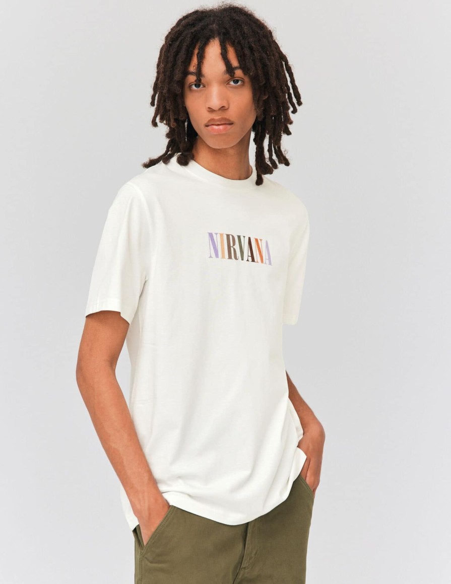 Homme BZB Tee-Shirt | T-Shirt Collab Nirvana Blanc