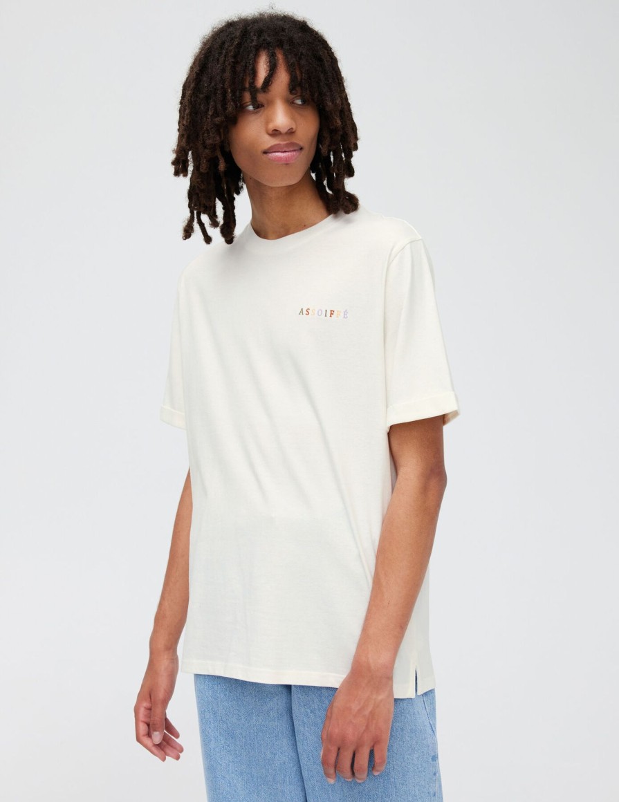 Homme BZB Tee-Shirt | T-Shirt Brode Blanc