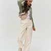 Femme BZB Pantalon | Pantalon Cargo Rose Pale