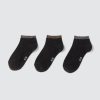 Femme BZB Collants & Chaussettes | Lot De 3 Paires De Socquettes Es A Bord Lurex Noir