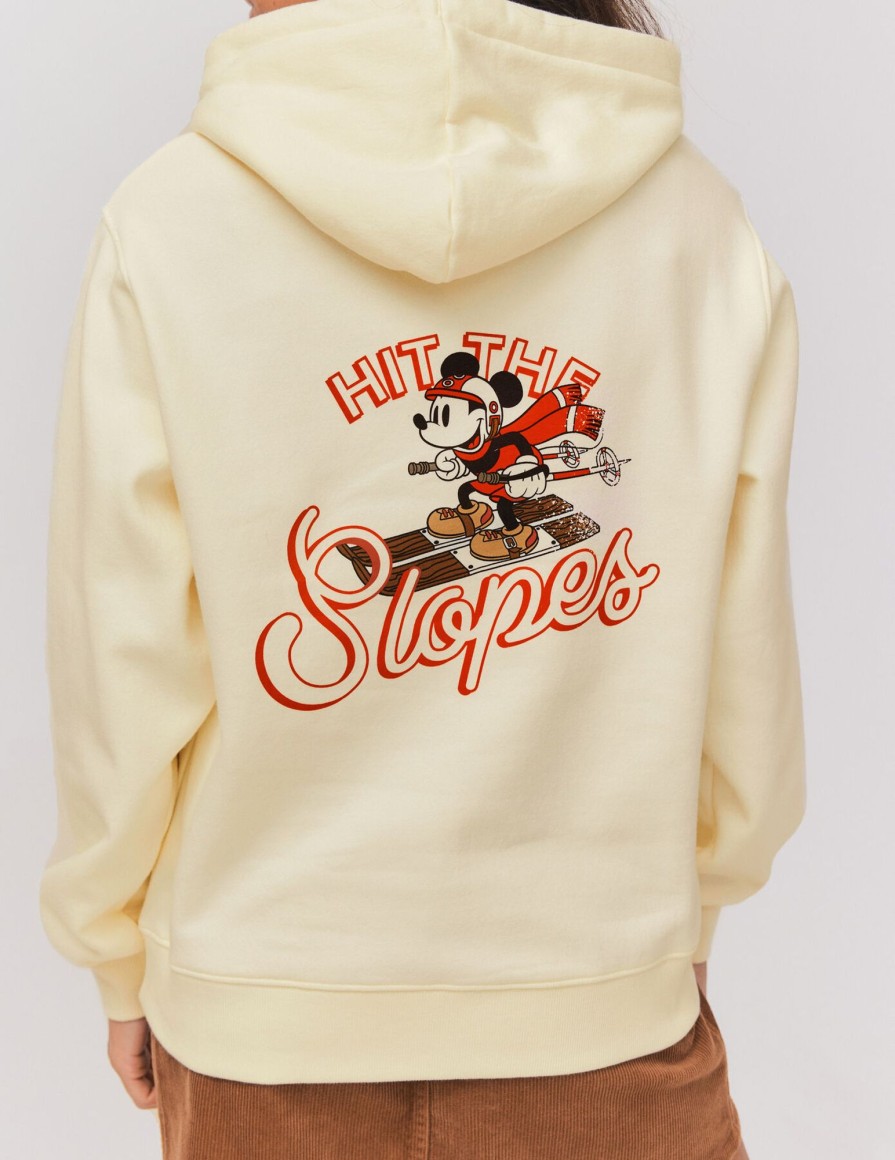 Femme BZB Sweat | Sweat Capuche Licence Mickey Blanc