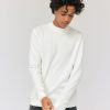 Homme BZB Pull | Pull Col Montant Blanc