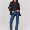 Femme BZB Jeans | Jean Straight A Strass Bleu Fonce