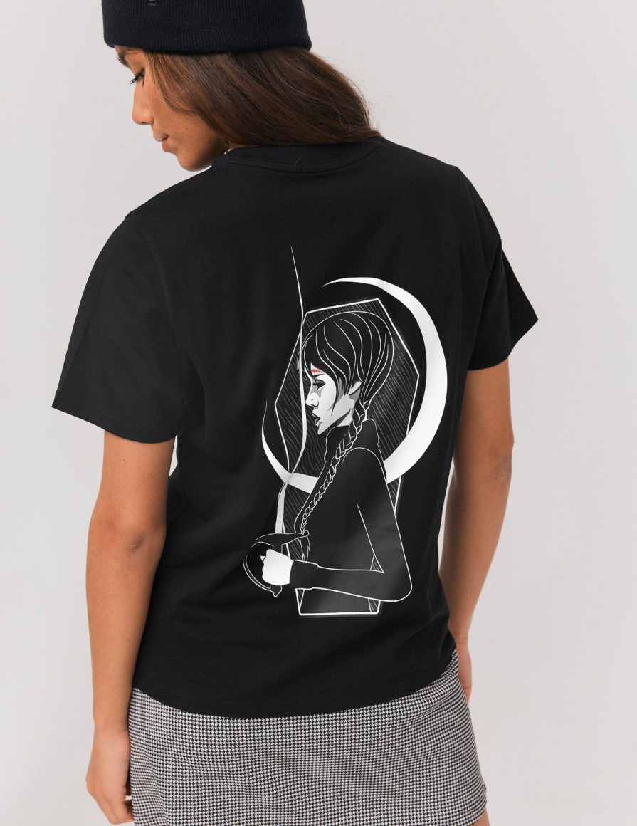 Femme BZB Tee-Shirt & Polo | T-Shirt Licence Mercredi Addams Noir