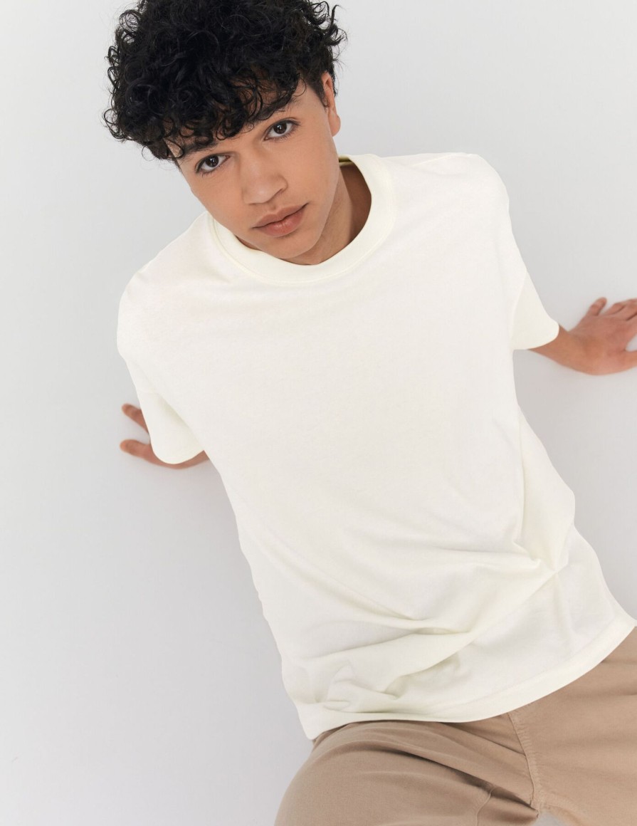 Homme BZB Tee-Shirt | T-Shirt Oversize Blanc