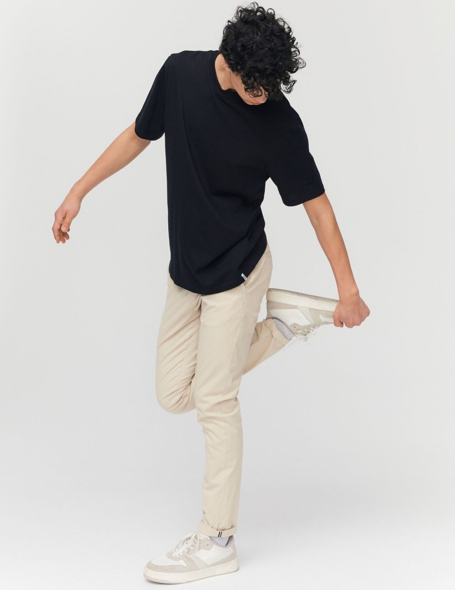 Homme BZB Pantalon | Pantalon Chino Ajuste Ecru