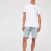 Homme BZB Bermuda | Bermuda En Jean Bleach Bleu Turquoise