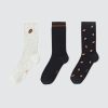 Homme BZB Chaussettes | Lot De 3 Paires De Chaussettes Fantaisie Rubgy Gris Fonce