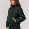 Femme BZB Manteau & Doudoune | Doudoune Carreaux Noir