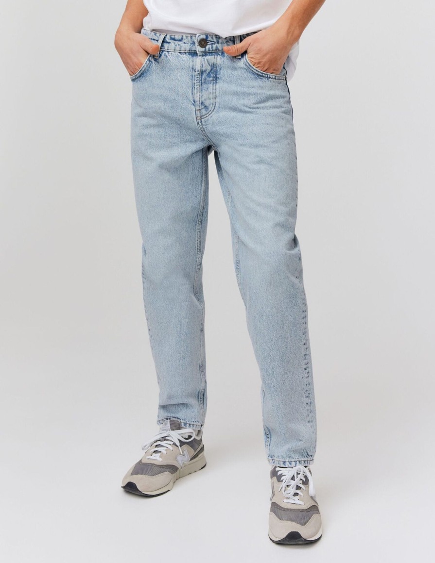 Homme BZB Jeans | Jean Relaxed Bleach Bleu Clair