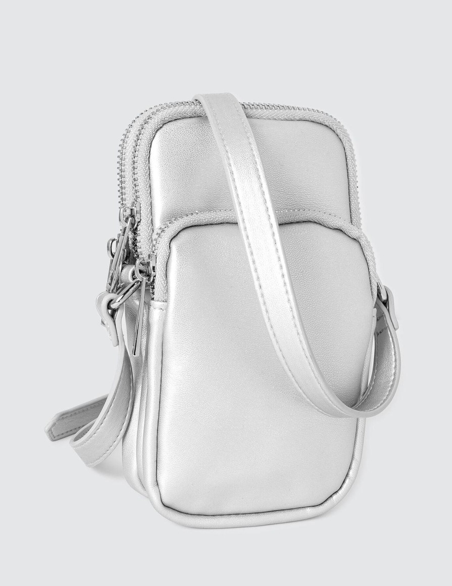 Femme BZB Sac & Pochette | Sac Bandouliere Telephone Gris Clair