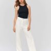 Femme BZB Pantalon | Pantalon Tailleur Blanc